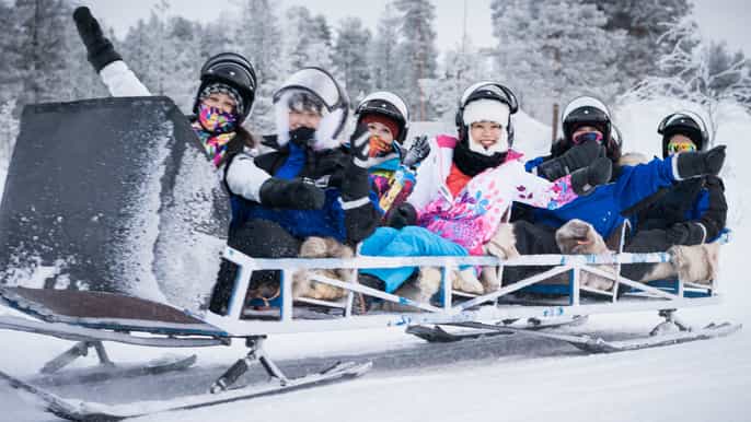 rovaniemi santas sleigh ride around the arctic circle