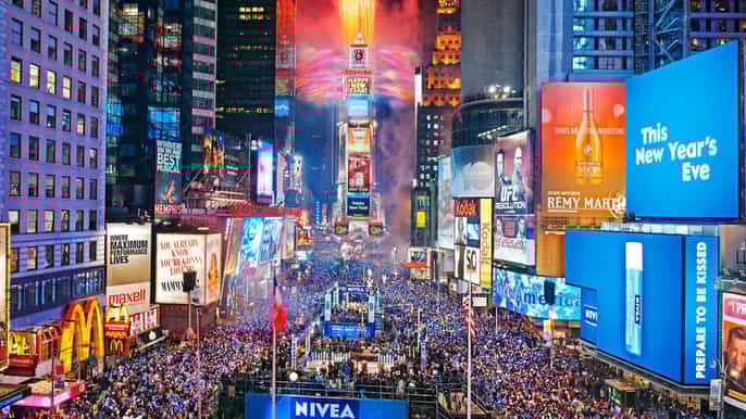nueva york times square y el distrito de broadway