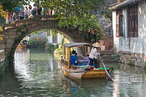 Excursão privada à vila de água de Suzhou e Zhouzhuang saindo de Xangai