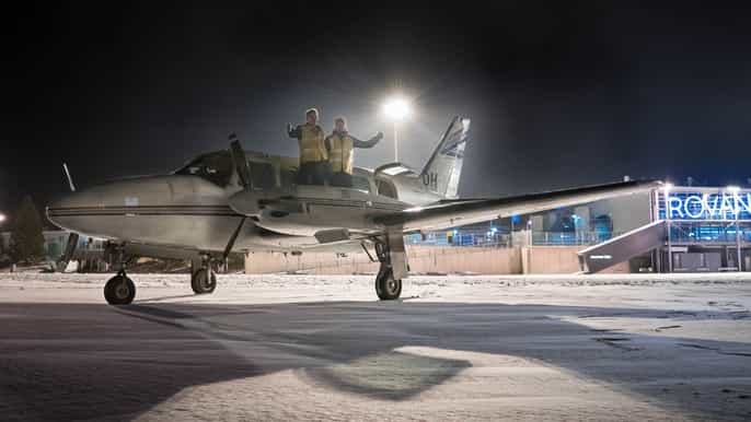 rovaniemi northern lights flight