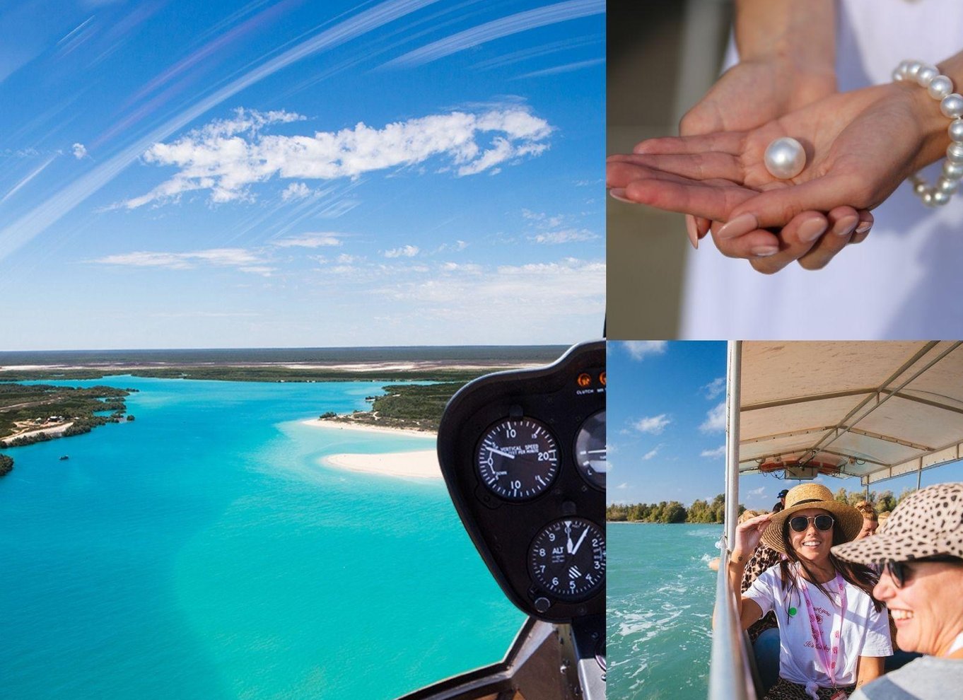 Broome: Helikopterflyvning og rundvisning på Willie Creek Pearl Farm