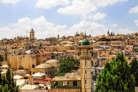 Desde Tel Aviv: tour por la Antigua y la Nueva JerusalénTour en francés
