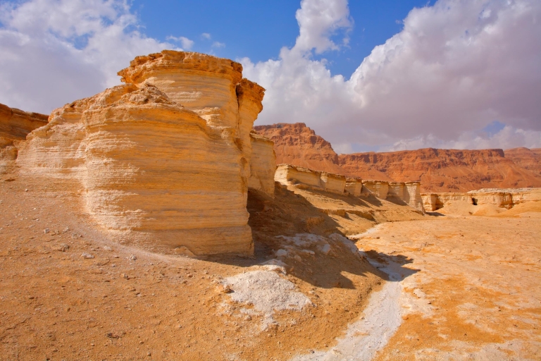 Jeruzalem: dagtocht naar Masada & Dode Zee met ophaalserviceTour in het Frans
