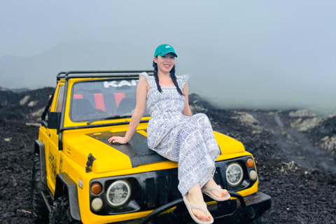 Bali: Dag/Solnedgång Dag/Solnedgång Mount Batur 4WD Jeep och naturlig varm källaEndast jeeptur dag/solnedgång (mötesplats)