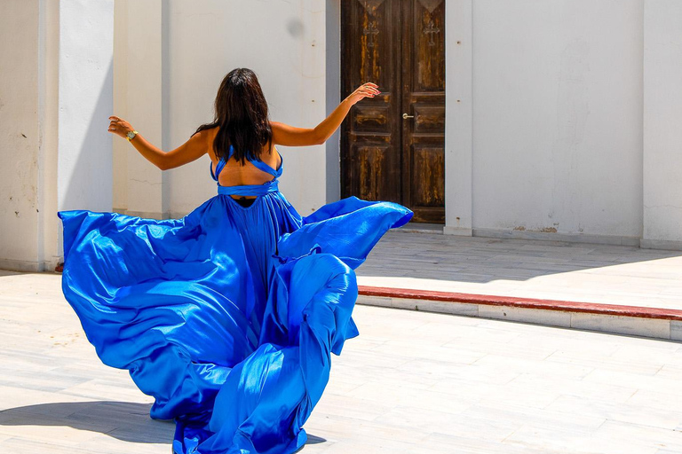 Capture Your Santorini Dream: Flying Dress Photography