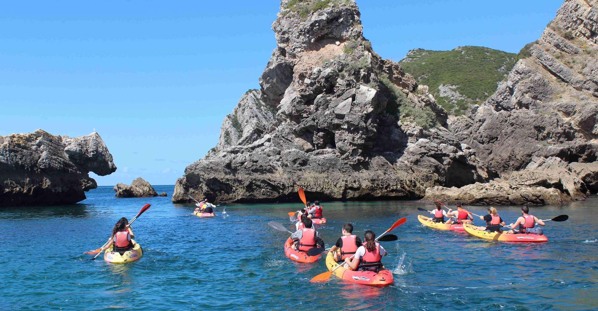 Sesimbra, Ribeiro Cavalo Beach, Caves, and Arrábida by Kayak - Housity