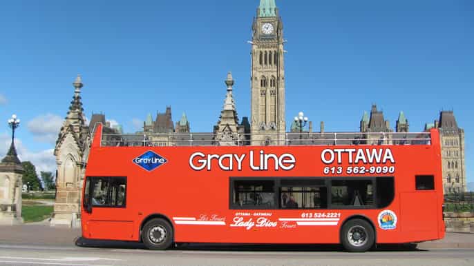 ottawa hopon hopoff guided city tour day ticket