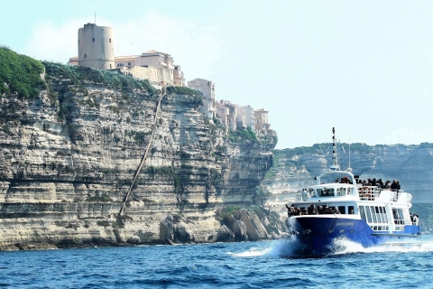 Desde Ajaccio o Porticcio: tour 1 día a Bonifacio en barcoTour desde Porticcio