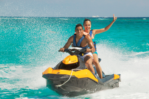 Depuis Cancun : aventure en quad et jet skiJet ski individuel et quad