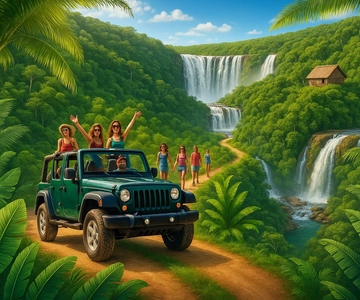 Paraty: Wasserfälle, Cachaça und Tarzans Brunnen Jeeptour
