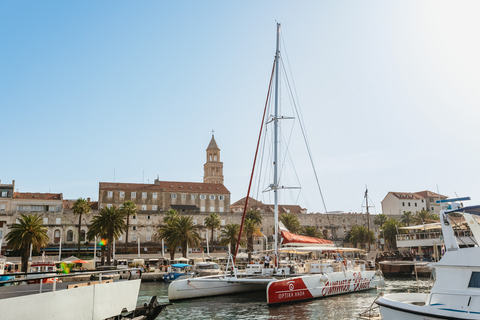 Split: hele dag per catamaran naar Hvar en Pakleni-eilanden