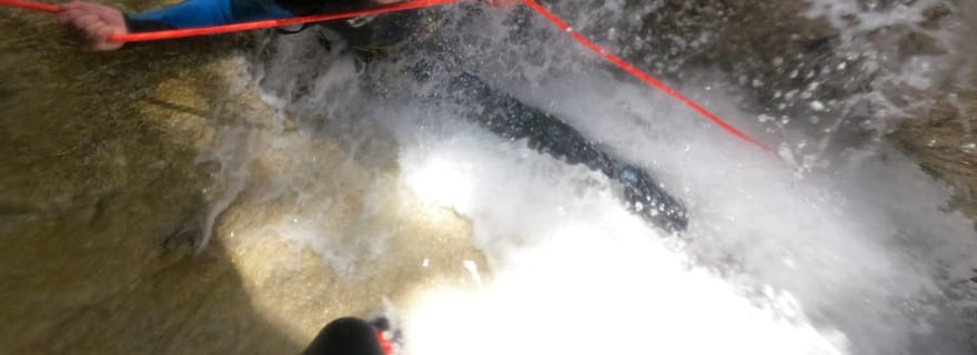 La plagne : canyon d'initiation à l'Eau Rousse