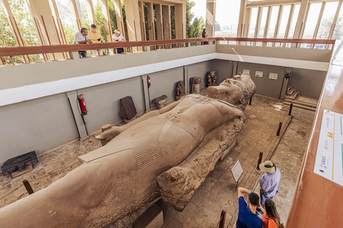 Le Caire : pyramides, Sphinx, Saqqarah, Memphis et déjeunerVisite privée avec frais d'entrée