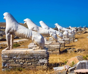 From Mykonos: Delos Archaeological Site Guided Evening Tour