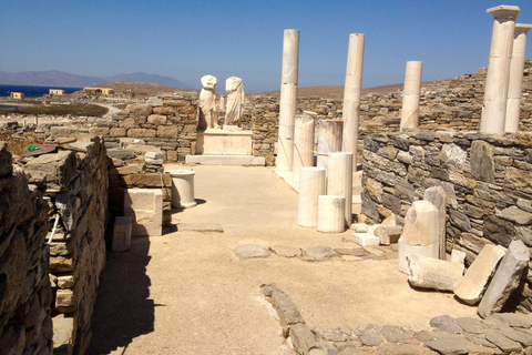 From Mykonos: Delos Archaeological Site Guided Evening Tour Tour in English with Hotel Transfer