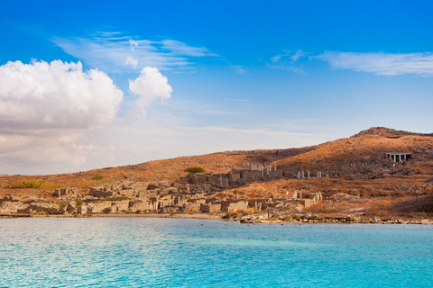 From Mykonos: Delos Archaeological Site Guided Evening Tour Tour in English with Hotel Transfer