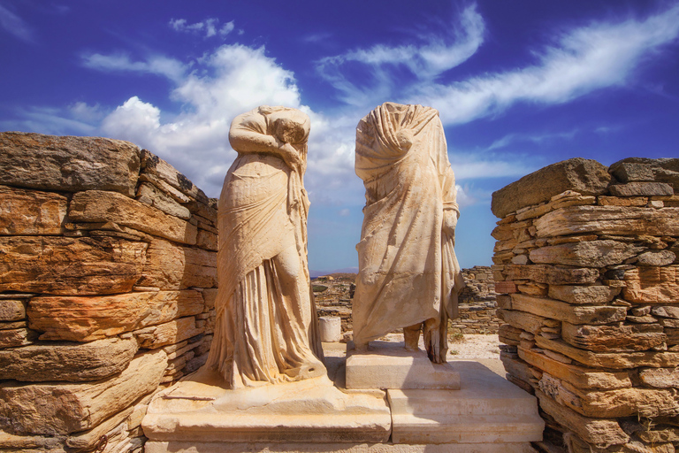 From Mykonos: Delos Archaeological Site Guided Evening Tour Tour in English with Hotel Transfer