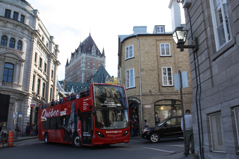 Quebec City: Wycieczka autobusowa hop-on hop-off Open-Top Double Decker Bus TourBilet 1-dniowy: bilet wskakuj/wyskakuj na Red City Loop