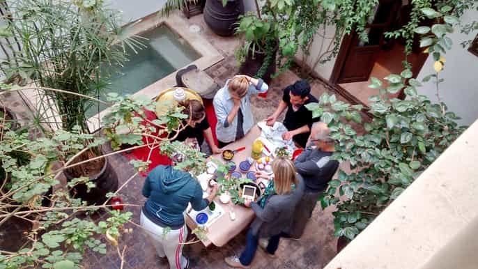 marrakech private halfday cooking class and tour