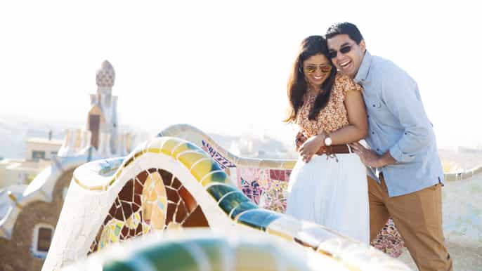 park güell with photoshoot