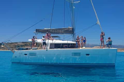 From Naxos: Full-Day Catamaran Sailing Cruise with Lunch