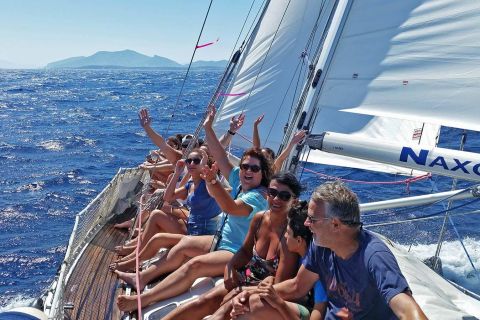 Naxos: Full-Day Sailing Tour w/ Swim Stops, Snacks & Drinks