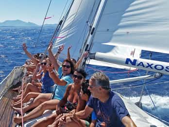 Naxos: Full-Day Sailing Tour w/ Swim Stops, Snacks & Drinks