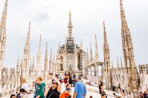 Milaan: rondleiding dakterrassen Duomo zonder wachtrijRondleiding in het Engels