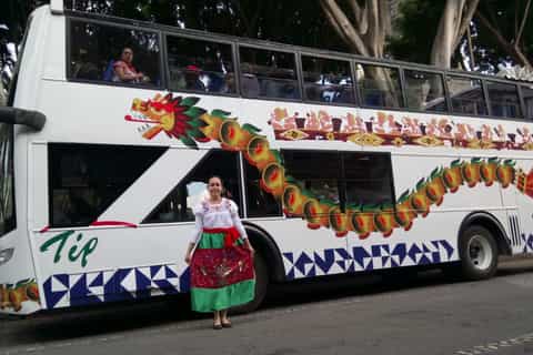 visite guidée de puebla en tramway à deux étages