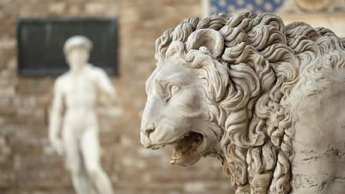 galeria accademia e passeio a pé de florença