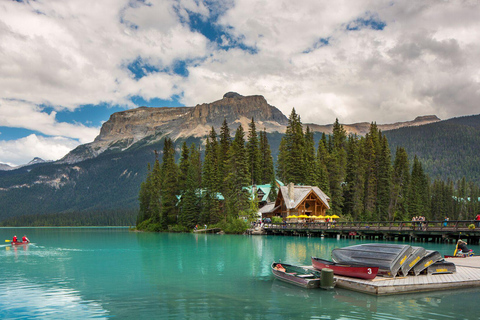 Emerald Lake, Lake Louise, Moraine, JohnstonCanyon i Banff Tour