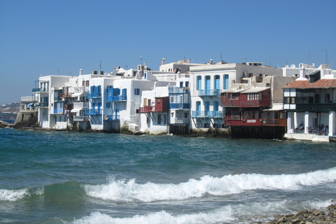 Vanuit Naxos: Boottocht Delos en Mykonos hele dagZonder afhalen