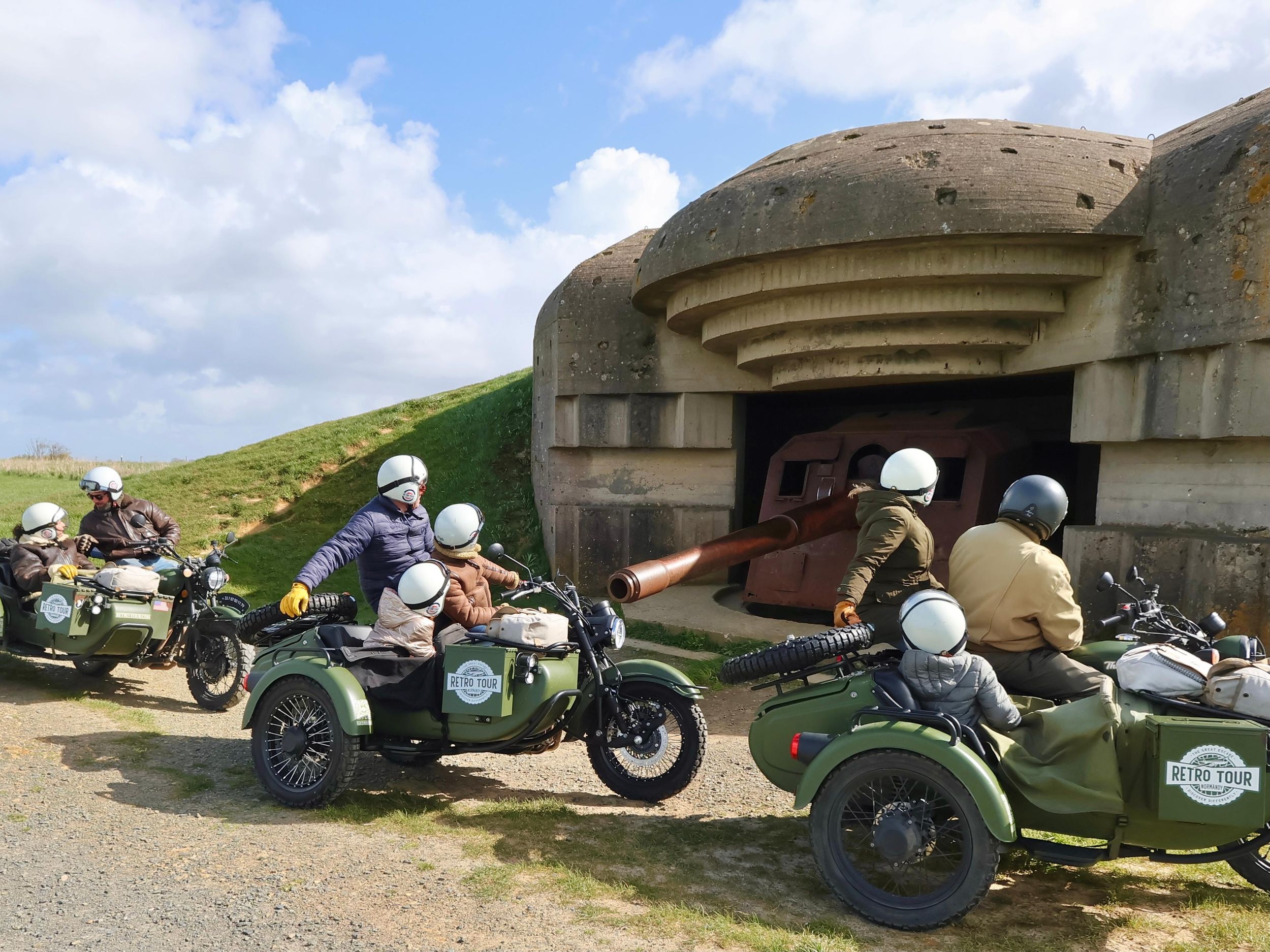 Ab Bayeux: Ganztägige D-Day-Landungsstrände Sidecar-Tour