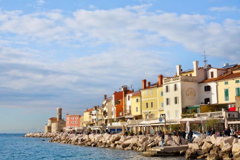 Desde Trieste: Piran y costa de Eslovenia