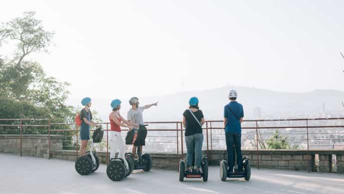 barcelona 2hour montjuïc guided segway tour