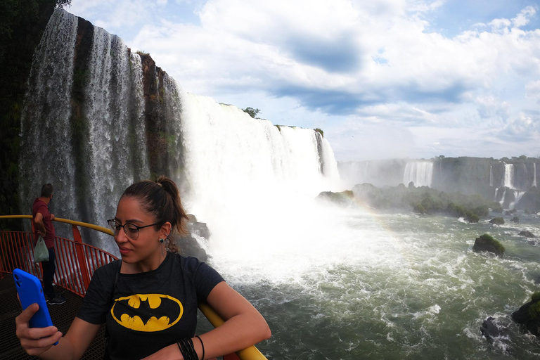 Ganztägige Iguassu-Fälle auf beiden Seiten - Brasilien und ArgentinienAbreise von den Hotels in der Innenstadt von Foz do Iguaçu