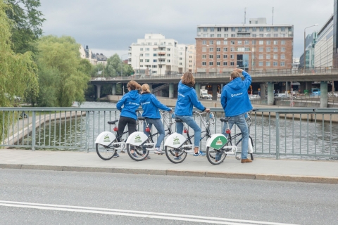 Stockholm : visite guidée privée en vélo de 3 hStockholm : visite guidée de 3 h à vélo en allemand