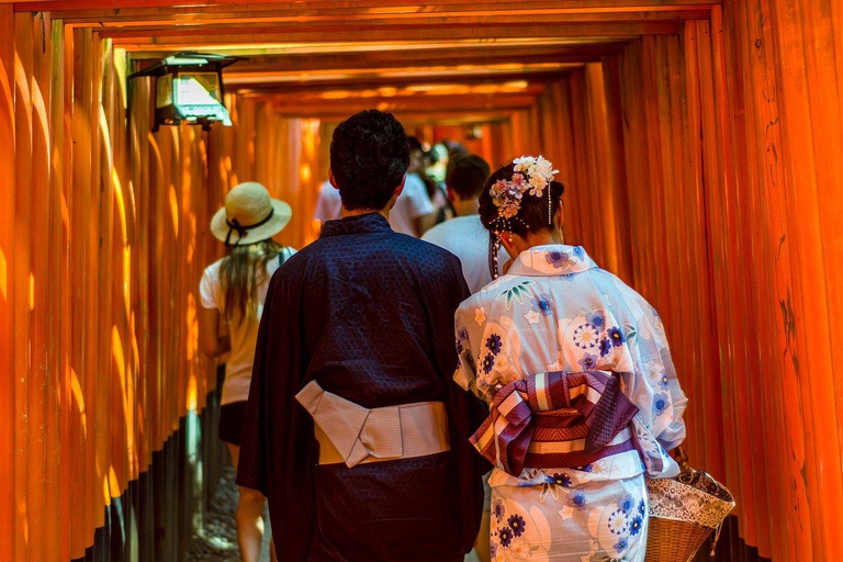 Z Osaki/Kioto: Wycieczka do Arashiyama, parku Nara i świątyni FushimiWylot z Osaki