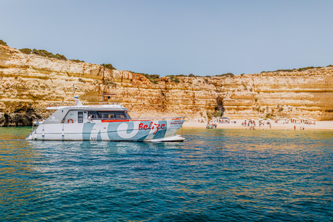 Albufeira: Sightseeing-Kreuzfahrt mit Strand-BBQ und Open BarAlbufeira: Sightseeing-Bootsfahrt mit Barbecue &amp; offener Bar