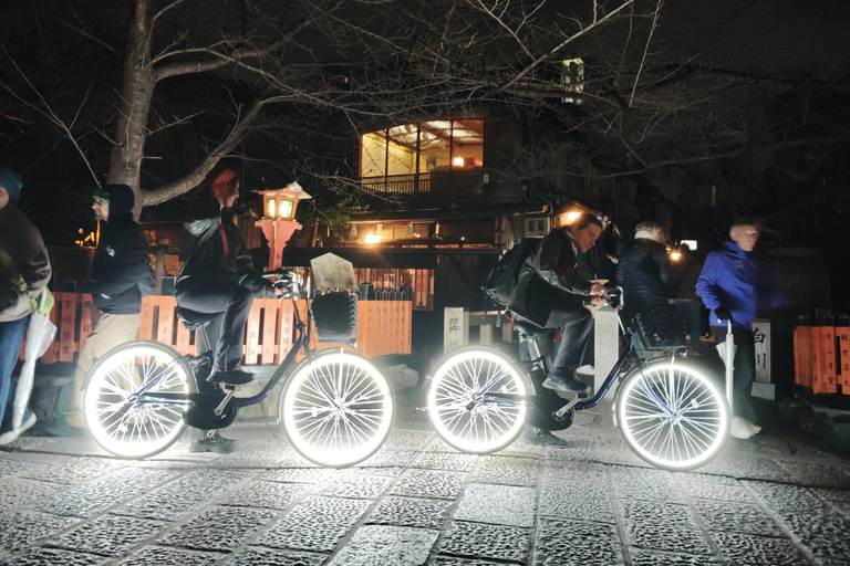 Kyoto: Private LED E-Bike Night Ride Through Gion Gion & Higashiyama LED E-Bike Night Ride (2.5h)
