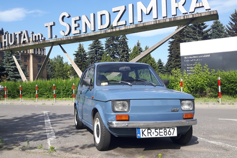 Cracovie : Visite guidée de Nowa Huta en voiture ancienneVisite privée de 2,5 h dans la ville