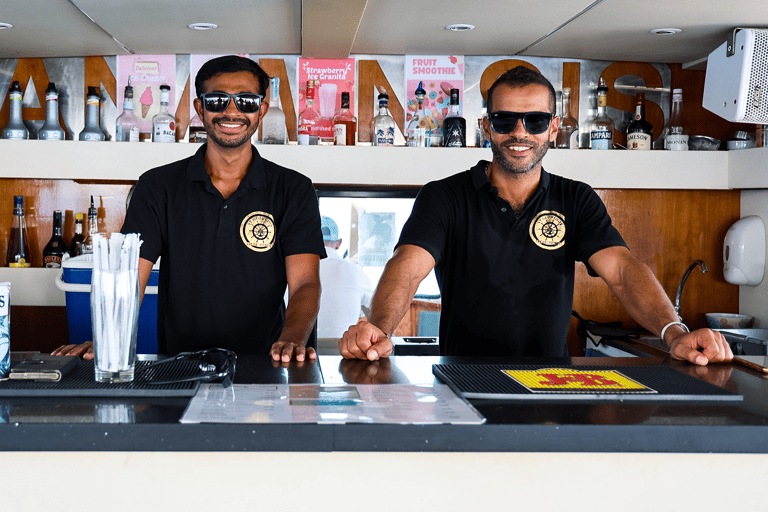 Protaras: 80s and 90s Sunset Cruise with Cypriot Dinner & DJ Local Transfer, Meal, 1 Glass wine, beer, soda or Juice