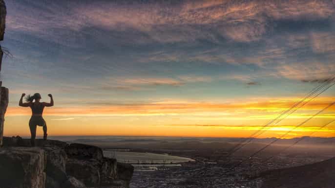 cape town table mountain half–day india venster hike