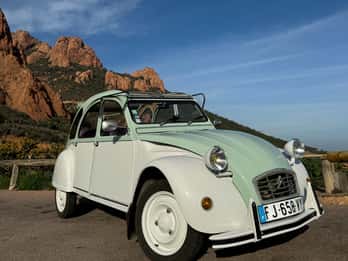Corniche d'or 2CV Tour with Wine Tasting