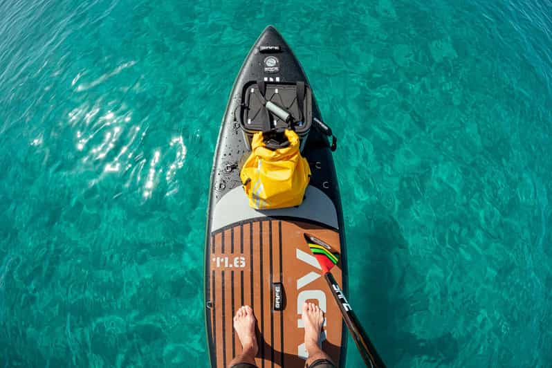 Stintino: Isola Piana and La Pelosa SUP Tour with Snack