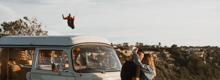 Majorque : Circuit vintage au coucher du soleil en bord de mer avec pique-nique