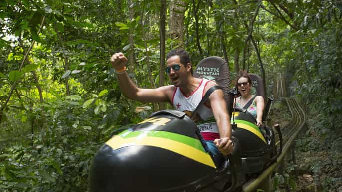 mystic mountain jamaica entry ticket with bobsled ride