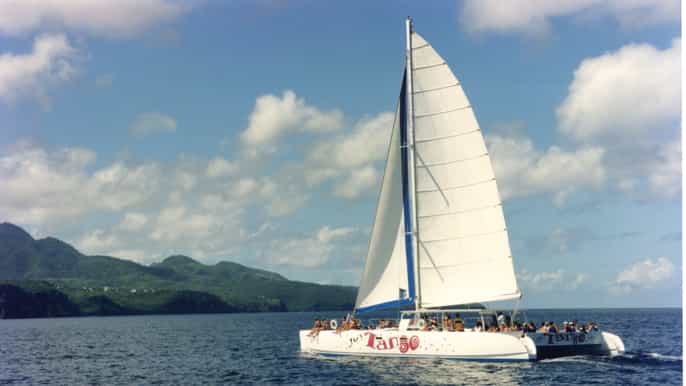 from soufriere fullday sail zip line adventure