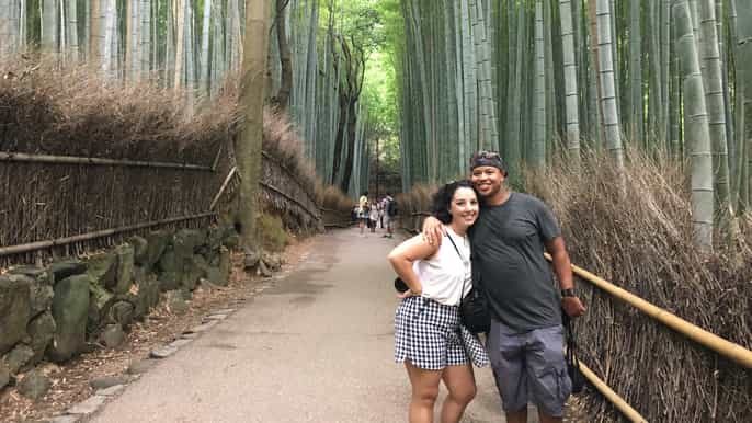 kyoto arashiyama bamboo forest walking food tour