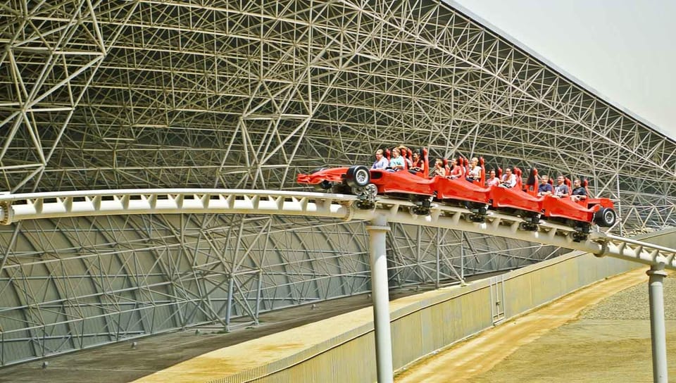 From Dubai Ferrari World Entry Ticket with Transfers GetYourGuide